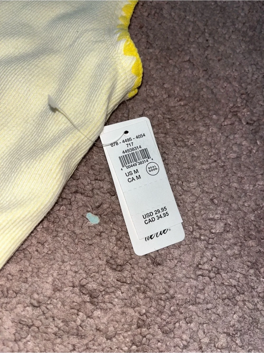 Women’s Yellow Sleeveless Ribbed Tank Top American Eagle NWT yellow